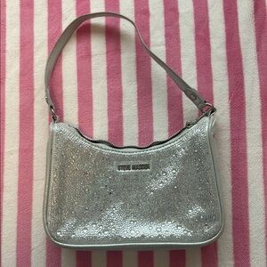 Steve Madden Glittering Silver Shoulder Bag